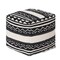 Edge Collections - 17.5"x17.5" - Decorative Tufted Pouf for Extra Seating - 1 Piece